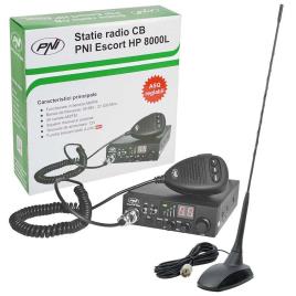 Kit Estação Rádio Cb Escort Hp 8000l Asq+antena Cb Com Ímã Extra 48 One Size Black