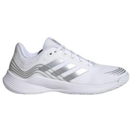 Adidas Badminton Zapatillas Novaflight EU 39 1/3 Ftwr White / Silver Metalic / Ftwr White