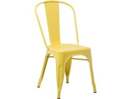 Conjunto de 2 Cadeiras de Jardim  Lix (Amarelo - 85 x 45 x 45 cm - Aço)