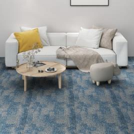 Ladrilhos de Carpete para Pisos 20 pcs 5 M² Azul-claro