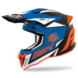 Capacete Motocross Strycker Axe S Orange / Blue Matt