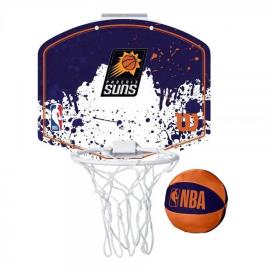 Wilson Set Balón Y Mini Canasta Baloncesto Team Mini Hoop Nba Suns One Size Multicolour