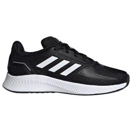 Adidas Trainers Kid Run Falcon 2.0 EU 37 1/3 Core Black / Ftwr White / Silver Met.