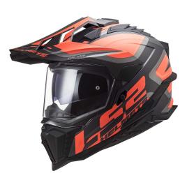 Ls2 Capacete Motocross Mx701 Explorer Hpfc Alter 2XL Matt Black / Fluo Orange