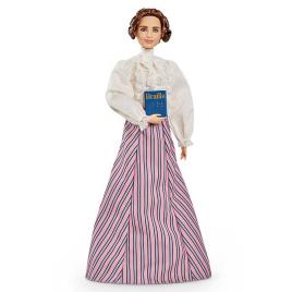 Boneca  Barbie Hellen Keller  (Idade Mínima: 3 anos)