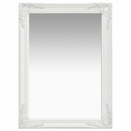 Espelho de Parede Estilo Barroco 60x80 cm Branco