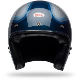 Bell Capacete Jet Custom 500 Carbon S RSD Gloss Candy Blue Jager