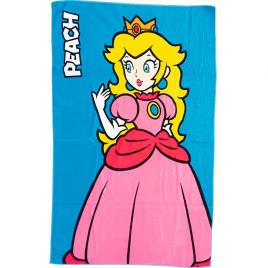 Toalha Super Mario Bros Peach  One Size Blue / Pink