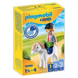 Playmobil Menino Com Pônei 70410 1.2.3 One Size Multicolor