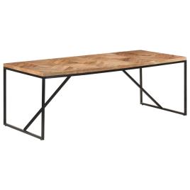 Mesa de jantar 200x90x76 cm madeira acácia maciça e mangueira