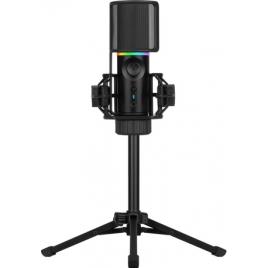 Microfone Streamplify MIC RGB Tripod - Preto