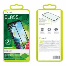 Muvit Tempered Glass Screen Protector Lg K40s One Size Clear / Black