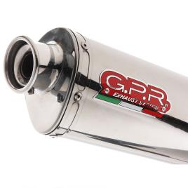 Gpr Exhaust Systems Silencioso Trioval Slip On Dr 650 Se/sp 46 12-16 Homologated One Size Glossy Silver / Glossy Silver