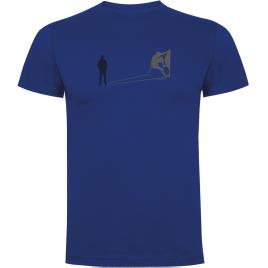 Kruskis Camiseta De Manga Curta Climb Shadow L Royal Blue