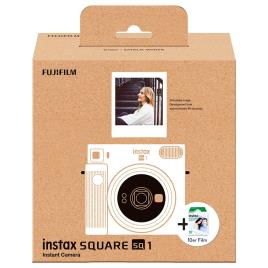 Fujifilm Câmera Instantânea Instax Square Sq 1 Set One Size Chalk White