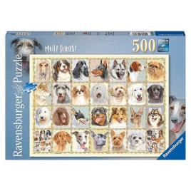 Ravensburger Retratos De Cães Puzzle 500 Peças One Size Multicolor