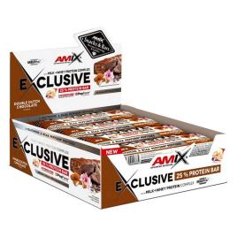 Amix Proteína Exclusive 40g 24 Unidades Branco Chocolate E Coco Energia Barras Caixa One Size Red