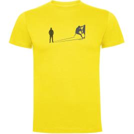 Kruskis Camiseta De Manga Curta Climb Shadow 2XL Yellow