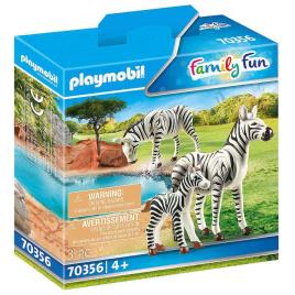 Playmobil Zebras Com Bebê 70356 One Size Multicolor