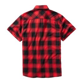 Brandit Camisa Manga Curta Check 5XL Red / Black