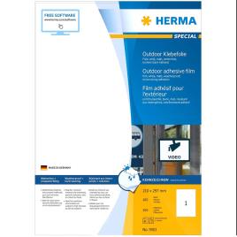 Herma Outdoor Adhesive Film 9501 210x297 Mm 50 Sheets 50 Units One Size White
