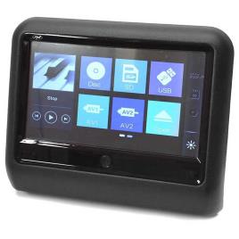 Multimedia Car Monitor de NIP DB900 preto 9 polegadas touch screen, leitor de DVD, slot para cartão SD e USB encosto de cabeça aplicável