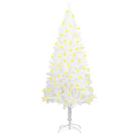 vidaXL Árvore de Natal artificial com luzes LED 120 cm branco