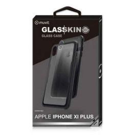 Muvit Tempered Glass Skin Case Iphone Xs Max One Size Clear / Black