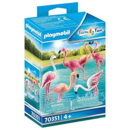 Playmobil Bando De Flamingos 70351 One Size Multicolor