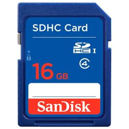 Cartão de memória  SDHC - 16 GB