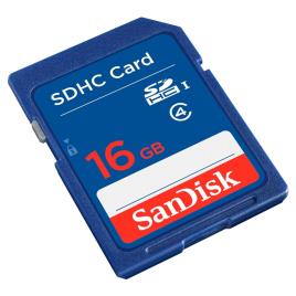 Sandisk Cartão Memória Sdhc 16gb One Size Multicolor
