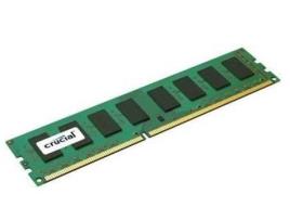 Memória RAM DDR3 CRUCIAL CT102464BA160B (1 x 8 GB - 1600 MHz - CL 11 - Verde)