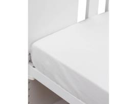 Lençol Ajustável para cama  Branco (120 x 60 cm)