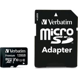 Verbatim Premium Micro Sd Class 10 128 Gb+sd Adaptador Memória Cartão One Size Black