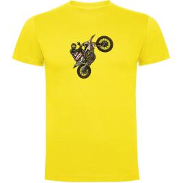 Kruskis Camiseta De Manga Curta Motocross XL Yellow