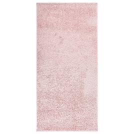 Tapete antiderrapante de pelo suave 115x170 cm rosa
