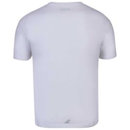 Babolat Camiseta De Manga Curta Exercise Logo S White / White