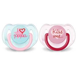 Philips Avent Classic Pacifier X2 6-18 Months Turquoise / Pink