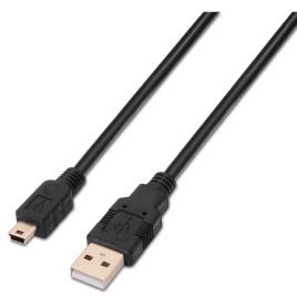 Cabo USB A Macho - Mini USB B Preto (1,8 mts) - 