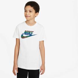 T-shirt Nike Chromatic Futura - Branco - T-shirt Rapaz