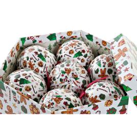 Bolas de Natal DKD Home Decor PVC (7 pcs) (7.5 x 7.5 x 12 cm) (25 x 21.5 x 15.6 cm)