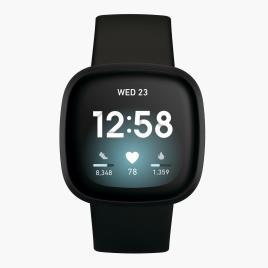 Smartwatch Fitbit Versa 3 - Preto - Relógio Running