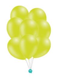 8 Balões Pastel 30 Cm - Verde Lima