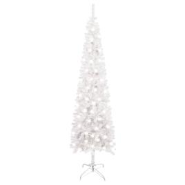 vidaXL Árvore de Natal fina com luzes LED 120 cm branco