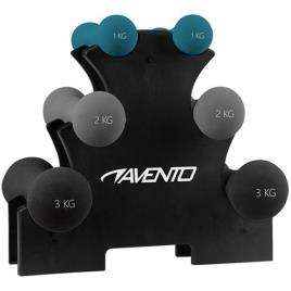 Hand Weight Set With Rack One Size Black / Grey / Blue
