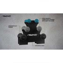 Avento Hand Weight Set With Rack One Size Black / Grey / Blue