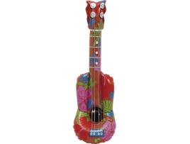 Instrumento Musical DISFRAZZES Guitarra Insuflável Com Desenho De Guitarra Espanhola (60 cm)