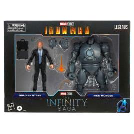 Hasbro Homem De Ferro Obadiah Stane E Figura Iron Monger Iron Man The Infinity Saga Marvel Legends 15 Cm One Size Black / Grey