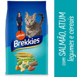 Brekkies com salmão, atum, vegetais e cereais para gatos - 15 kg