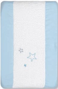 Muda Fraldas Elástico  Osito Star Branco e Azul